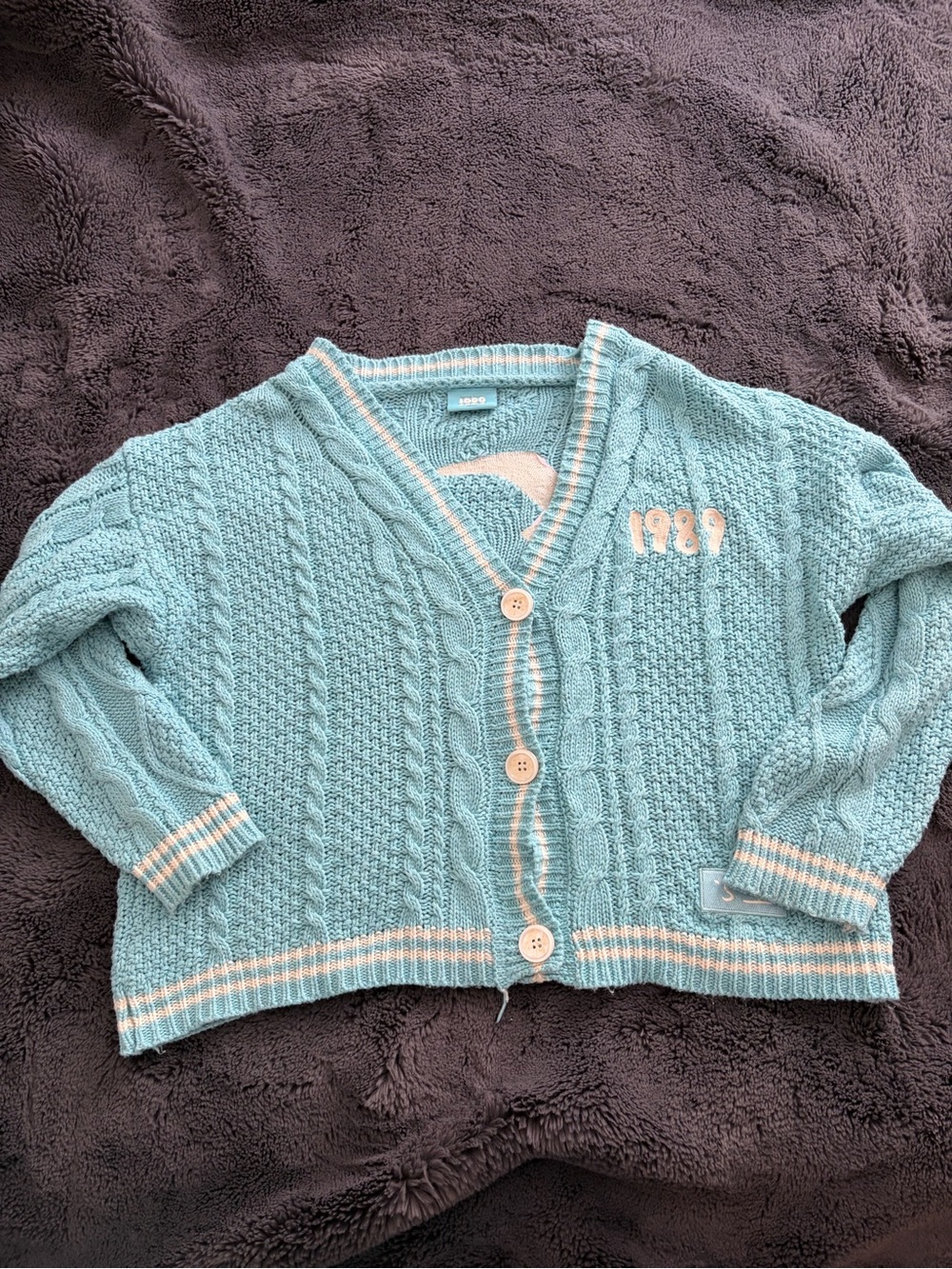 Taylor Swift 1989 Taylor’s Version Cable Knit V-Neck Oversized Cardigan